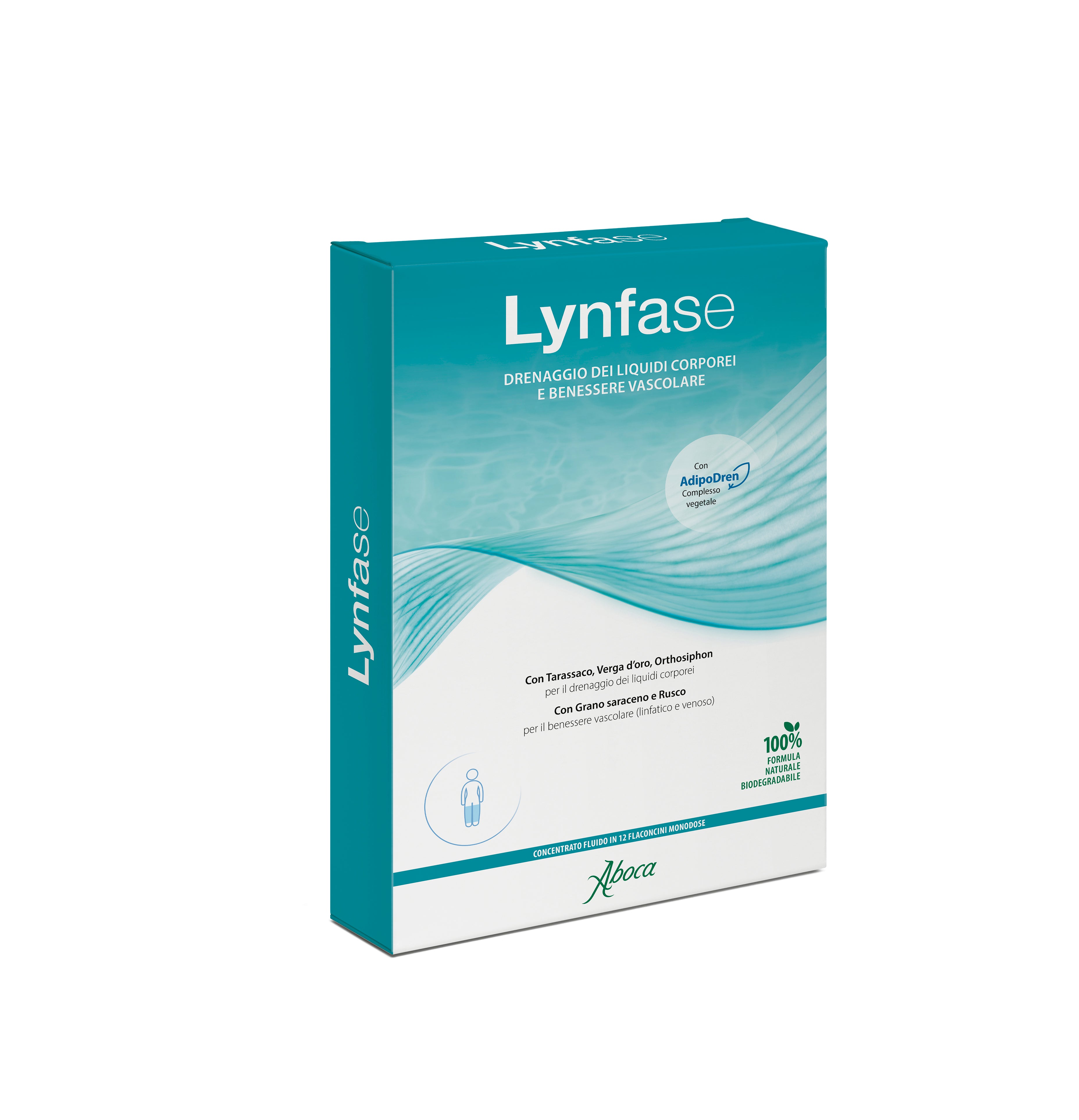 Aboca Lynfase Concentrato fluido - 12 flaconcini da 15g cadauno