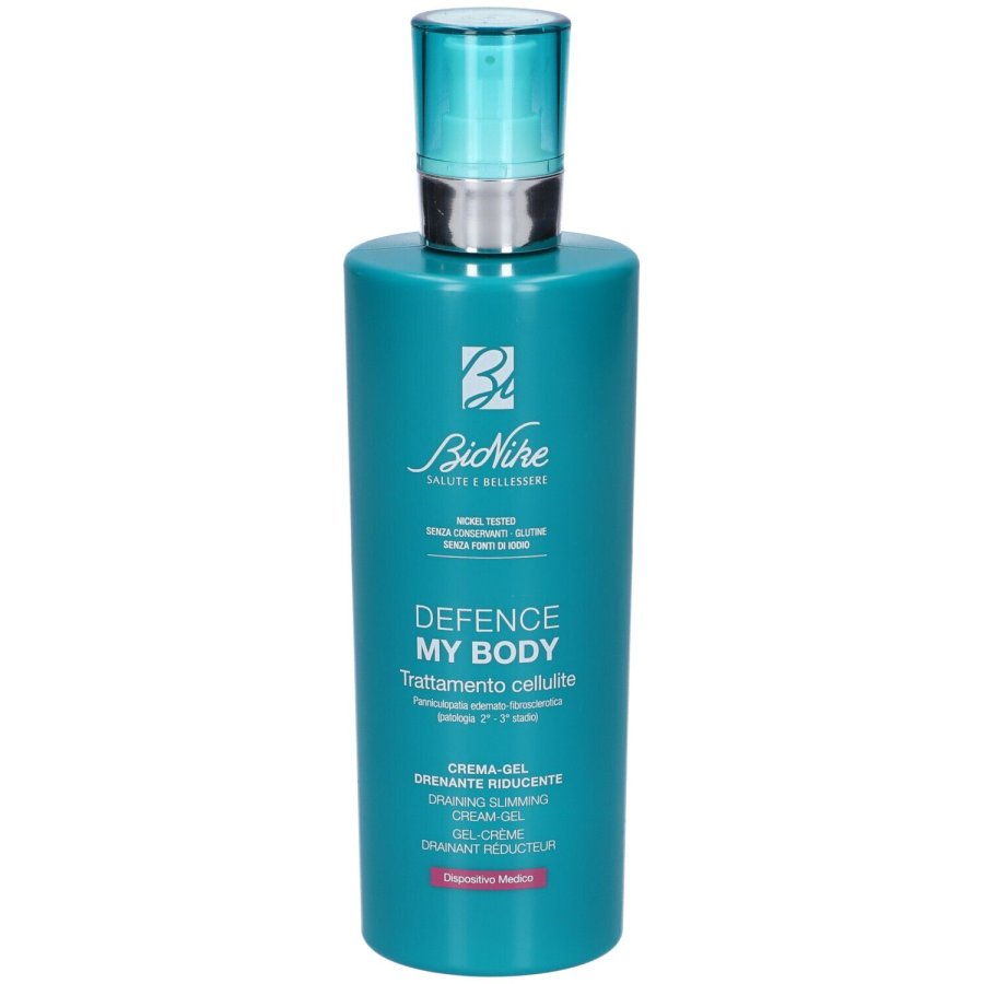 BioNike Defence My Body, Trattamento Cellulite, 400 ml Gel Drenante riducente