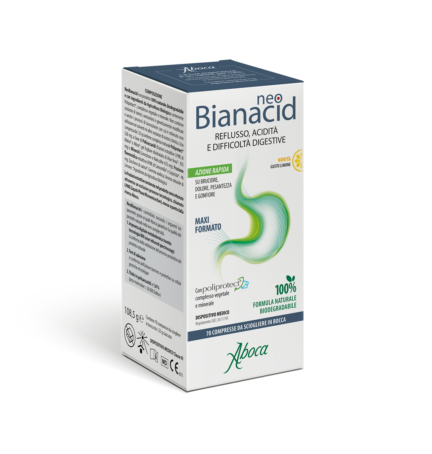 NEOBIANACID 70 compresse gusto limone masticabili