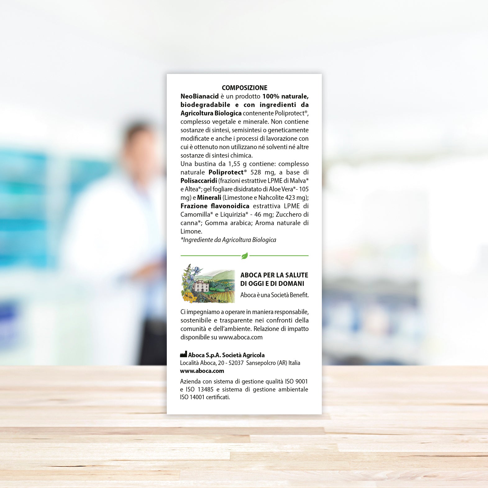 Aboca NeoBianacid Gusto Limone Aboca 20 Bustine - Aboca NeoBianacid Gusto Limone Aboca 20 Bustine