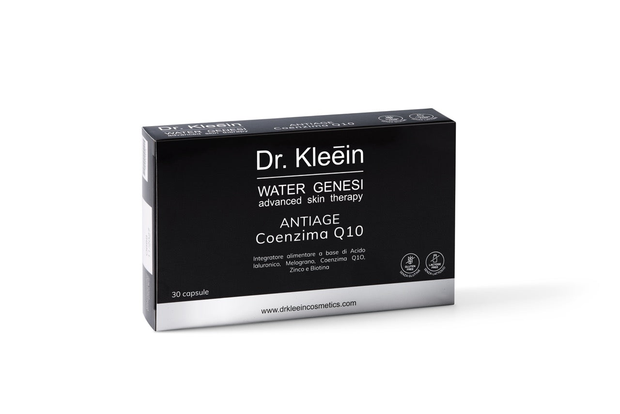 Dr. Kleein Antiage Coenzima Q10 è un integratore alimentare Contro i Segni dell'Invecchiamento 30 cps