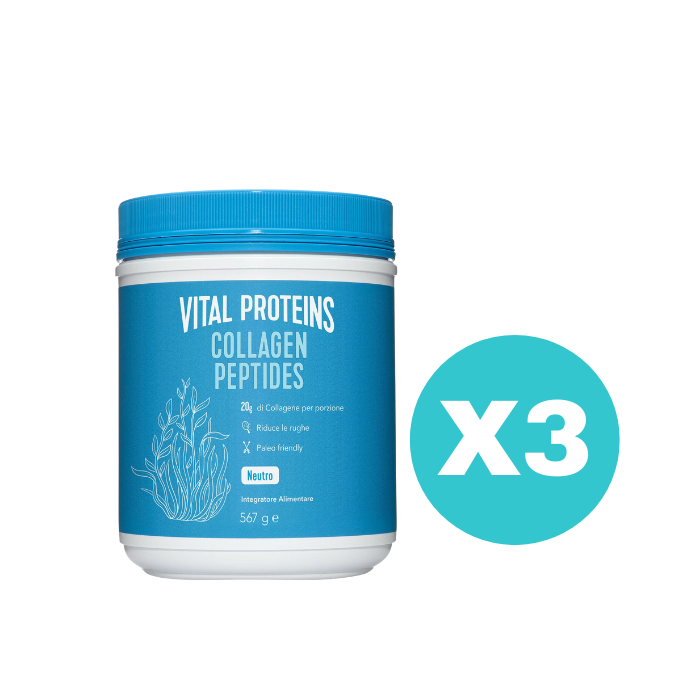 3 Confezioni Vital Proteins da 567gr cadauna per un tot 1701gr di prodotto - 3 Confezioni Vital Proteins da 567gr cadauna per un tot 1701gr di prodotto