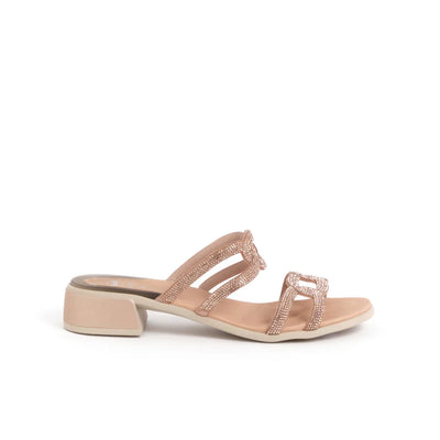 Lipari Sandal Microfibra + Strass Rose Gold N. 38