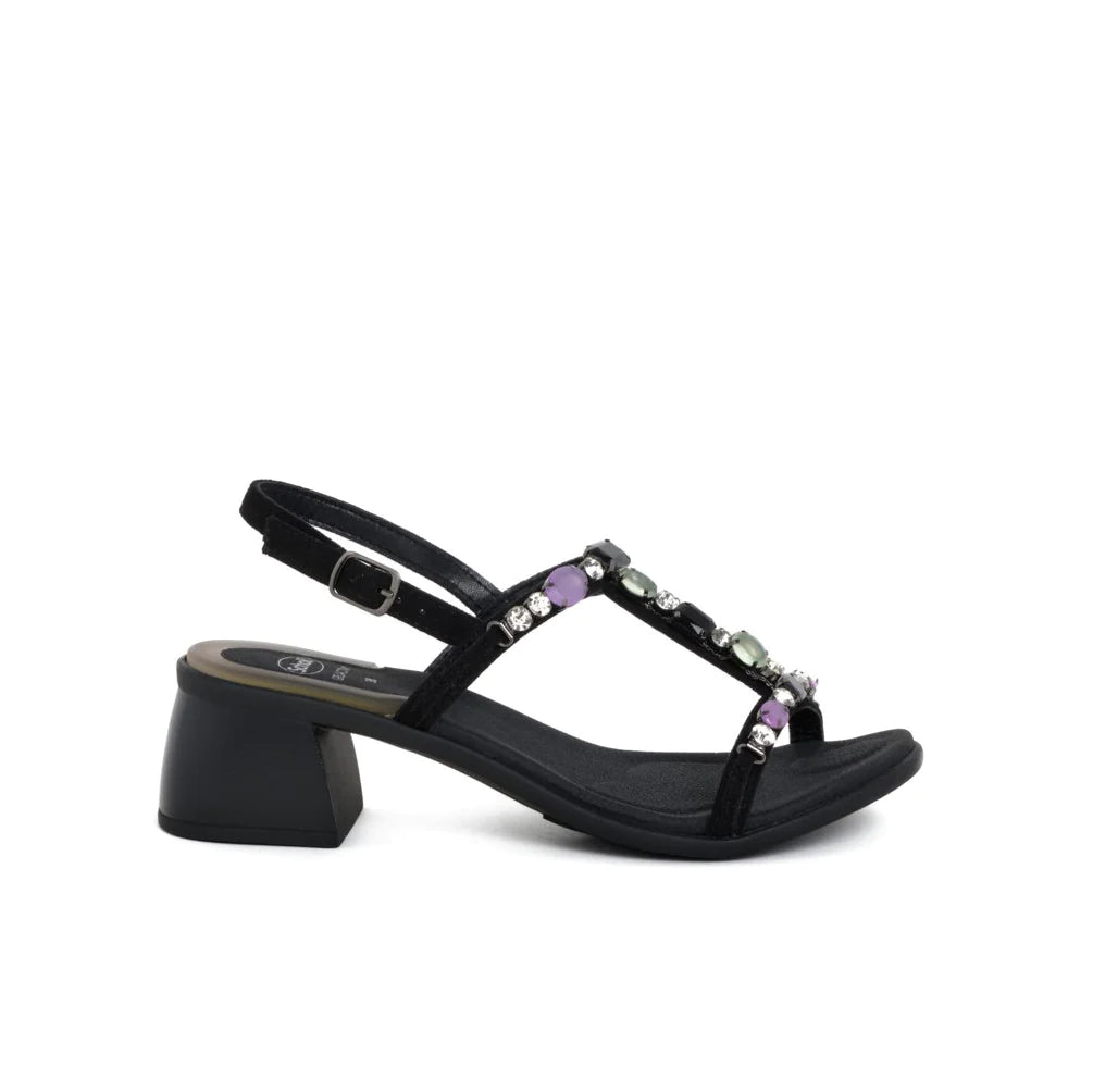 Scholl Aristas Microfibra + Pietre Nero N. 36