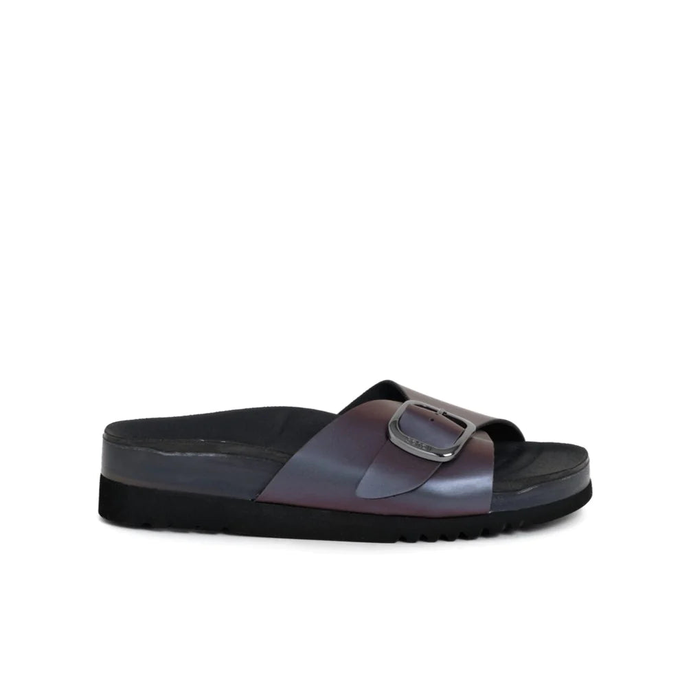 Senny Mules Iridescent Synthetic Black N.36