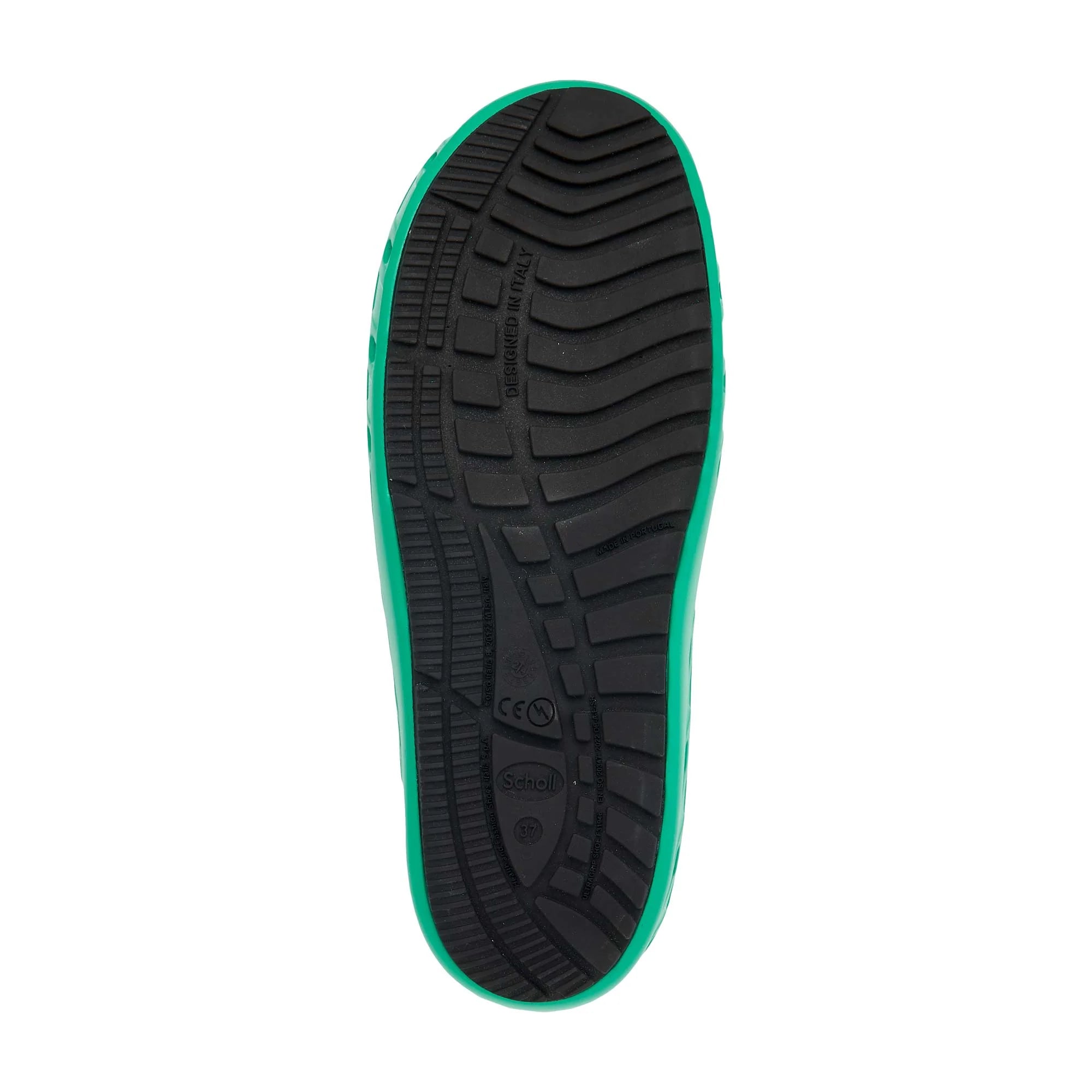 Scholl Ultragrip Shoe Eva Unisex Emerald Sfoderato Suola Gomma N. 44 - Scholl Ultragrip Shoe Eva Unisex Emerald Sfoderato Suola Gomma N. 44