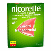 NICORETTE* 7 cerotti transdermici semitrasparenti alla nicotina - 15 mg/16 ore Smettere di fumare