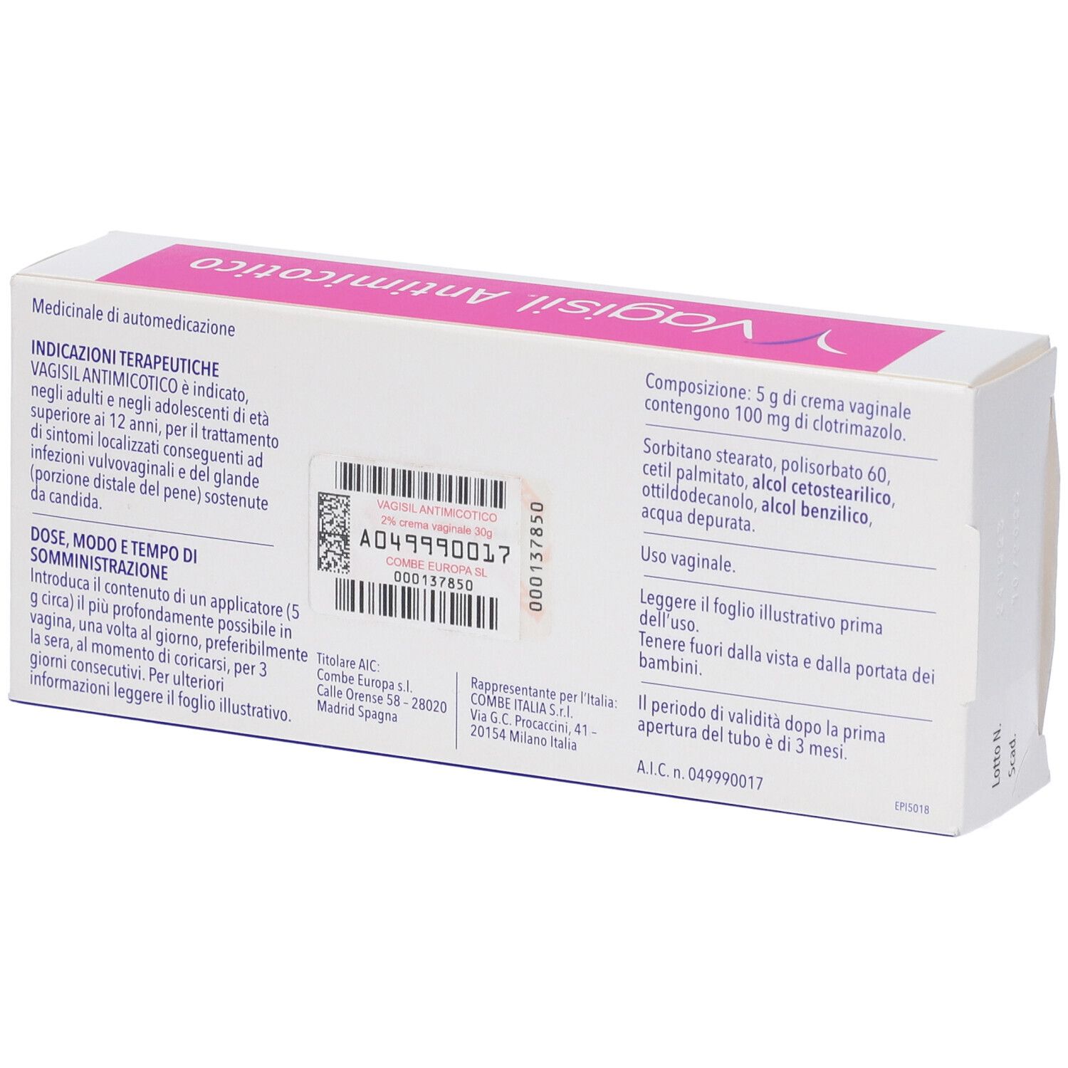 Vagisil Antimicotico 2% crema vaginale + 6 applicatori monouso