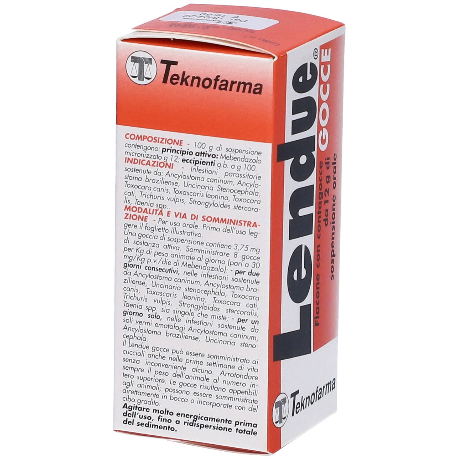 Lendue Gocce 120 Mg/G Sospensione Orale Per Cani E Gatti