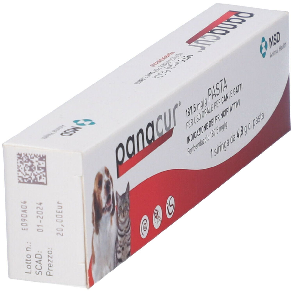 Panacur 187,5 Mg/G Pasta Per Uso Orale Per Cani E Gatti