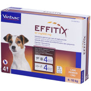 EFFITIX spot-on soluz 4 pipette 1,10 ml 67 mg + 600 mg cani da 4 a 10 Kg