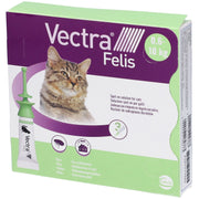 Vectra Felis Spot-On Soluzione 3 pipette 0,9 ml 423 mg + 42,3 mg - Per Gatti