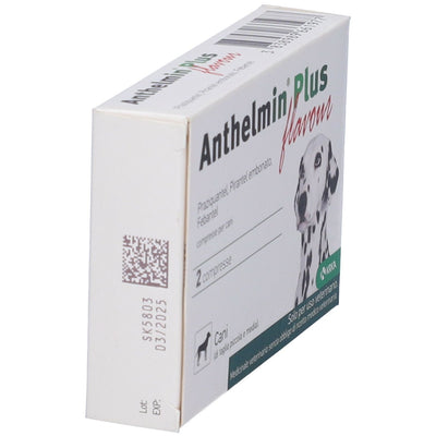 ANTHELMIN PLUS FLAVOUR 2 compresse divisibili 50 mg + 144 mg + 150 mg - Per cani