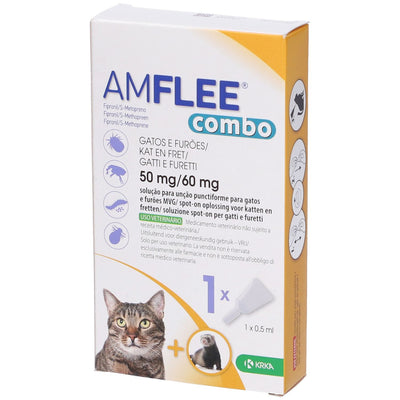 Amflee Combo 50 Mg/60 Mg Soluzione Spot-On -  Per Gatti e Furetti