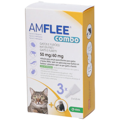 Amflee Combo 50 Mg/60 Mg Soluzione Spot-On Per Gatti E Furetti