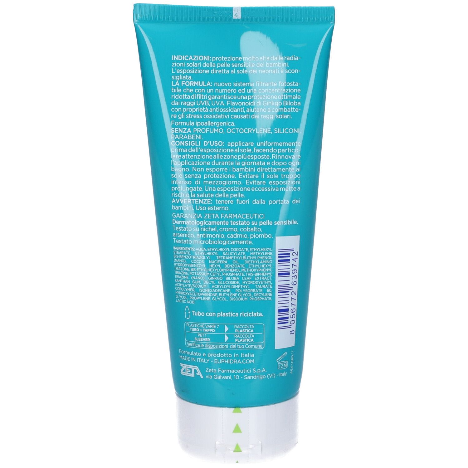 Euphidra Kaleido Latte Solare Bambini SPF50+ 200 Ml