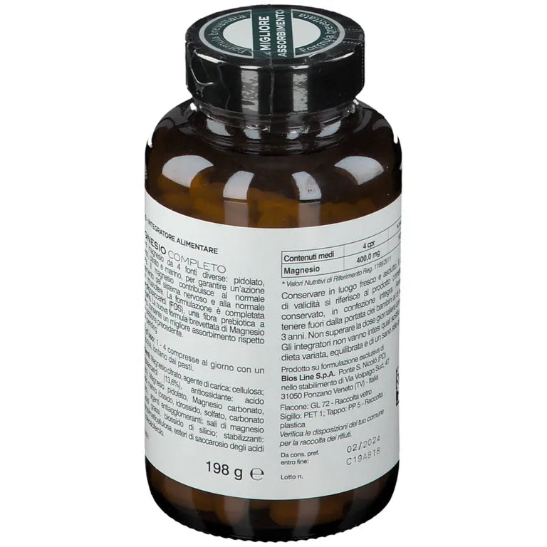 BIOS LINE PRINCIPIUM® Magnesio Completo 180 Compresse - BIOS LINE PRINCIPIUM® Magnesio Completo 180 Compresse