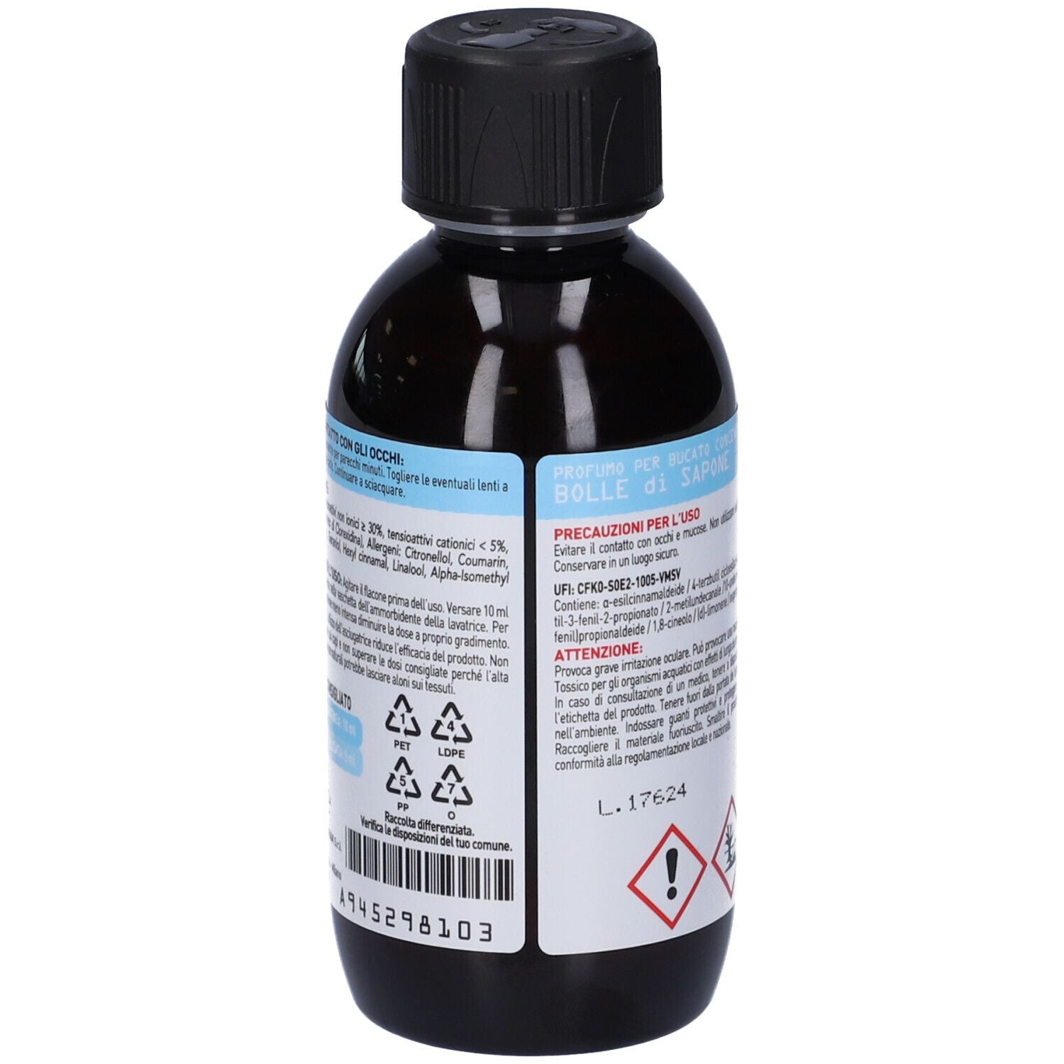Etereal Bolle di Sapone Profumo Bucato con Igienizzante