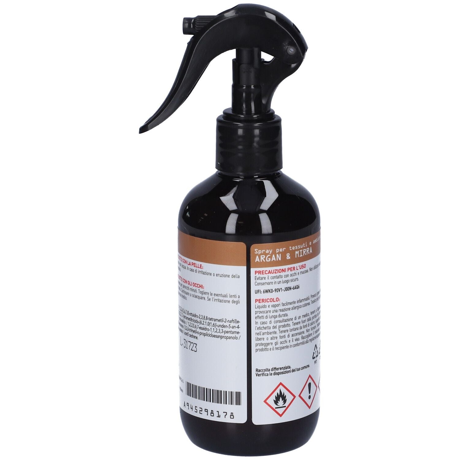 Etereal Argan Mirra Spray Tessuti Ambienti Profumato con Igienizzante