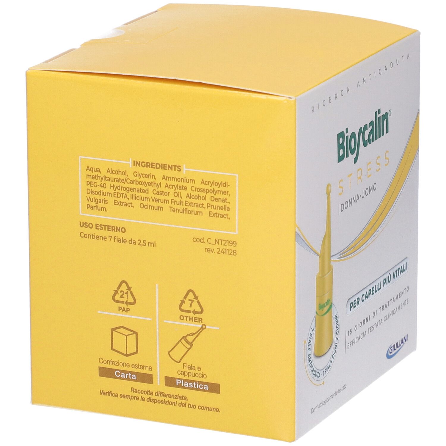 Bioscalin Stress Anticaduta 7 Fiale Monodose - Bioscalin Stress Anticaduta 7 Fiale Monodose