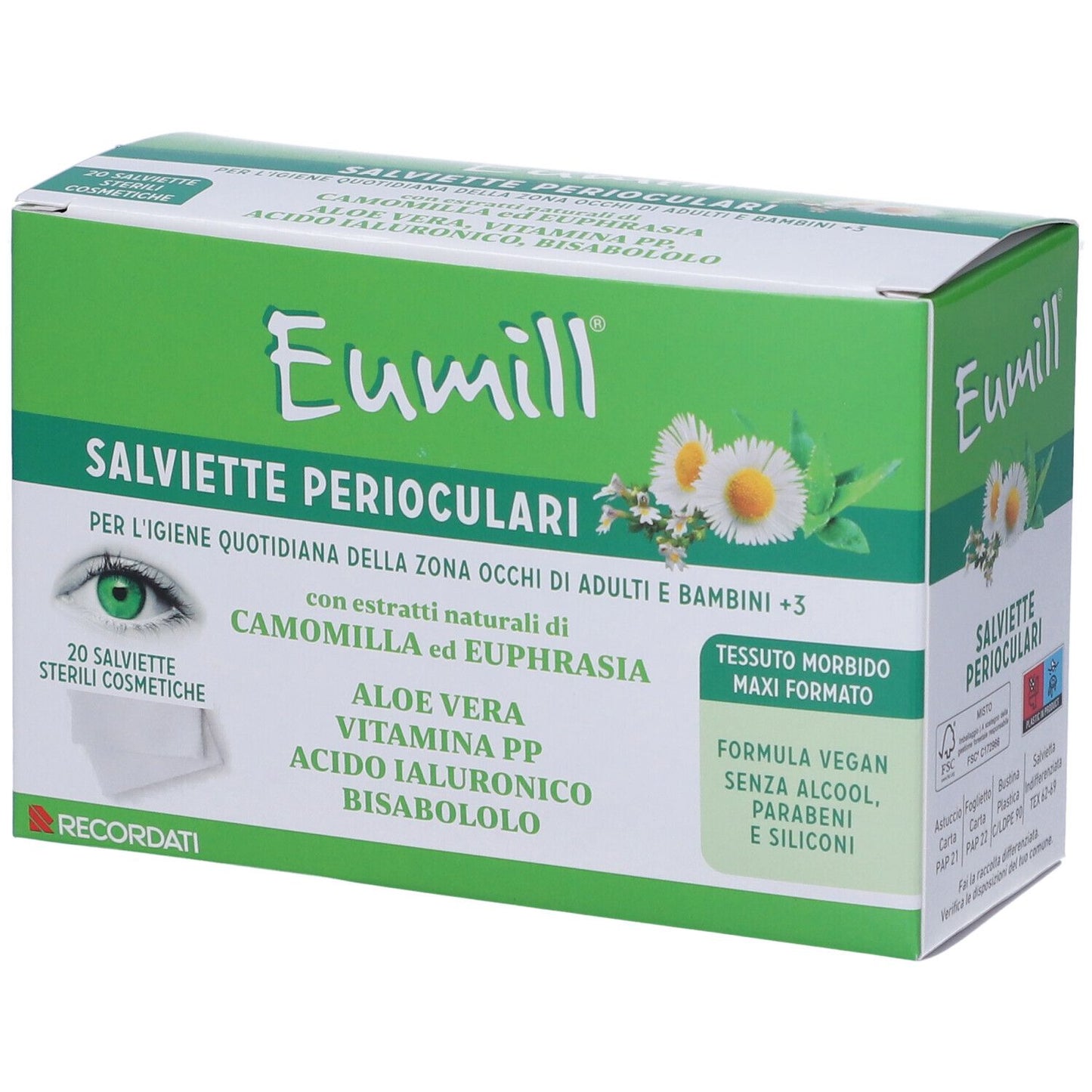 Eumill Salviette Perioculari 25 pezzi