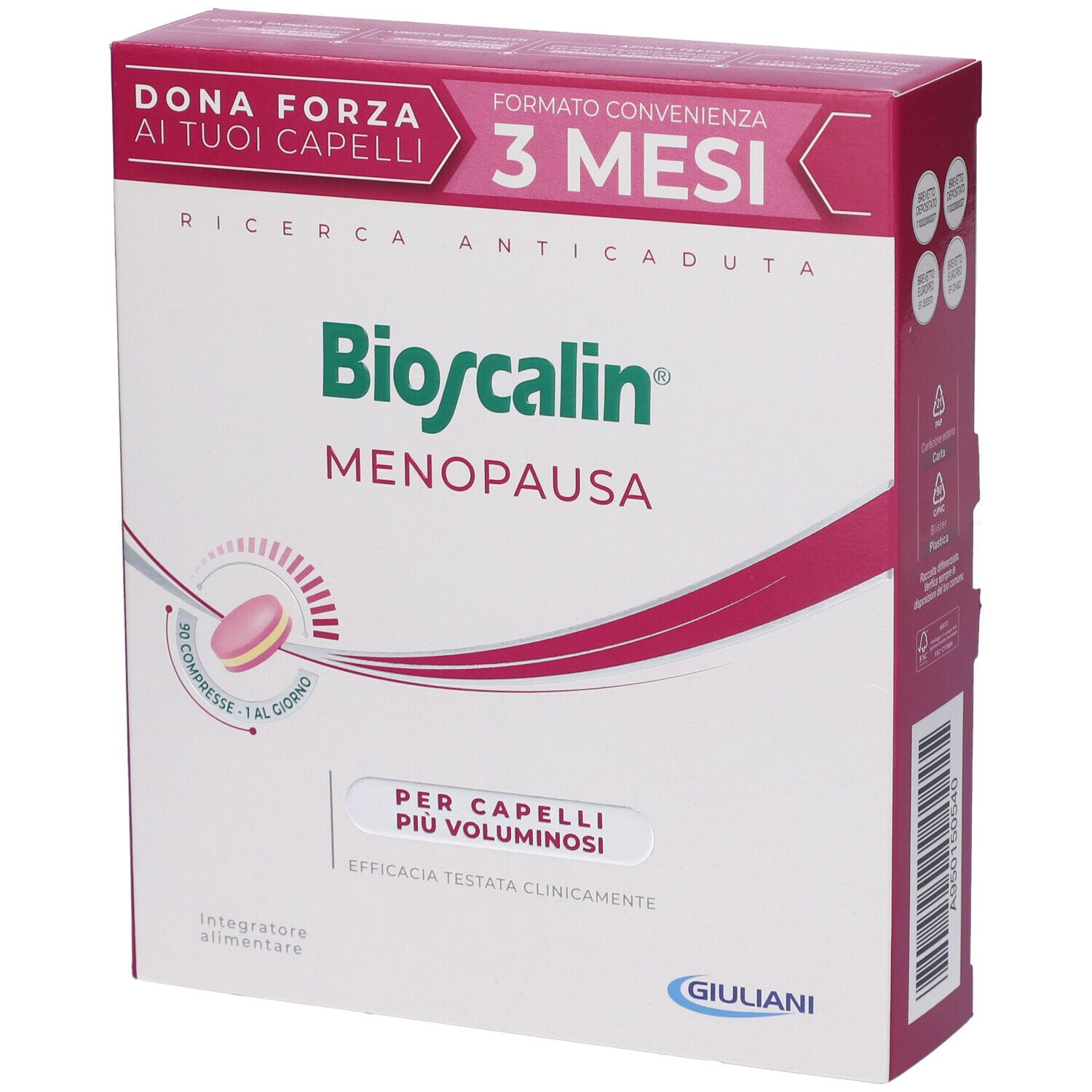 Bioscalin Menopausa 3 Mesi Trattamento 90 compresse