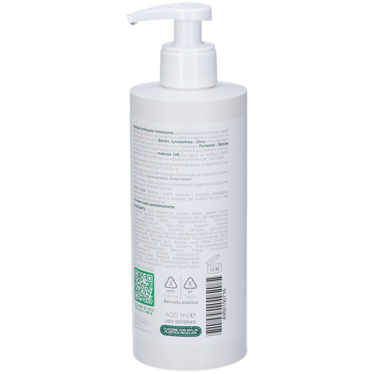 Bioscalin Nova Genina Shampoo Fortificante Rivitalizzante 400ml