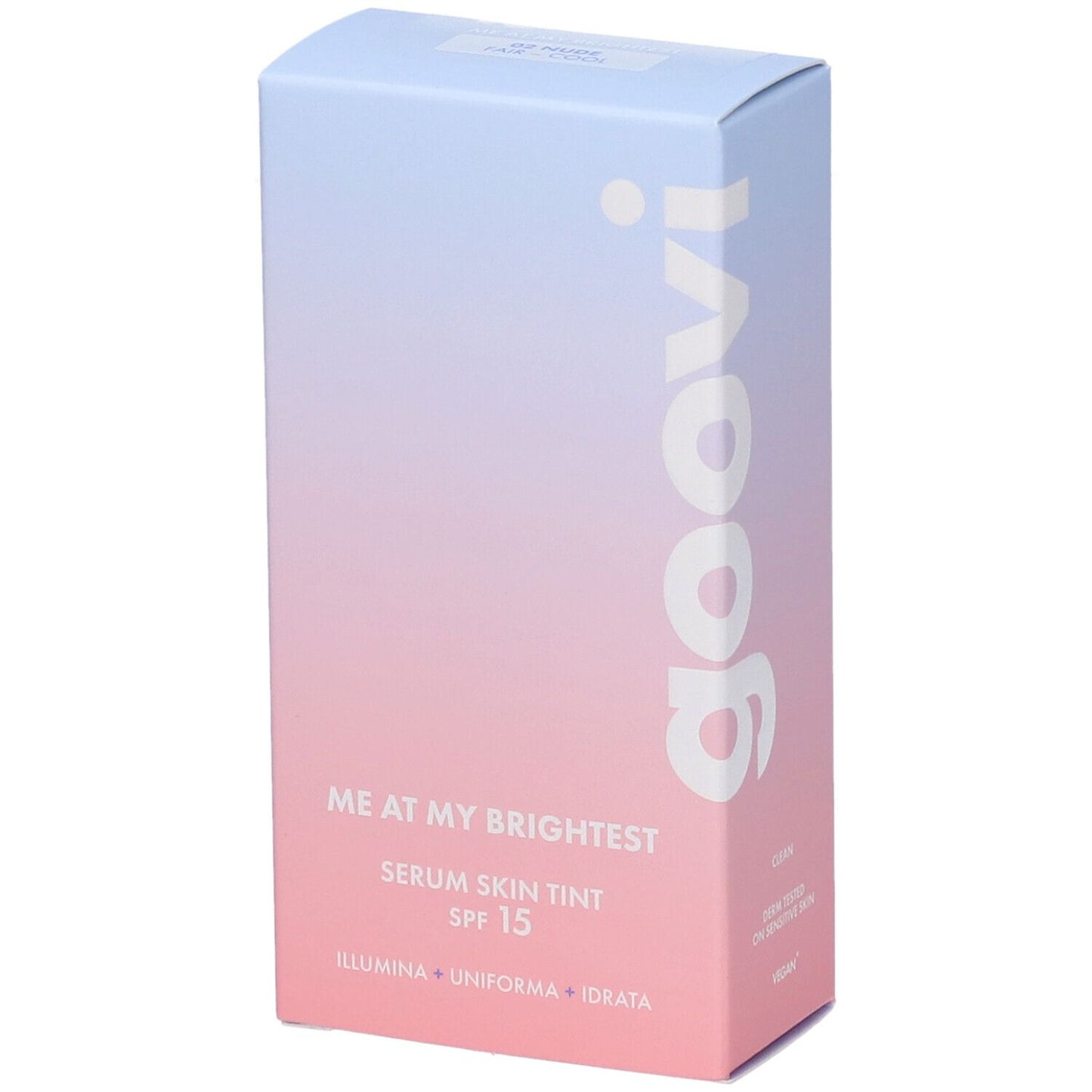 Goovi Me At My Brightest Siero Skin Tint SPF15 Tonalità 02 Nude