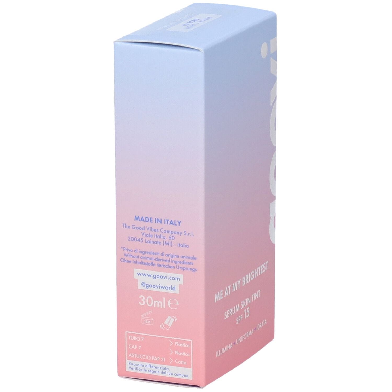 Goovi Me At My Brightest Siero Skin Tint SPF15 Tonalità 03 Ecru - Goovi Me At My Brightest Siero Skin Tint SPF15 Tonalità 03 Ecru