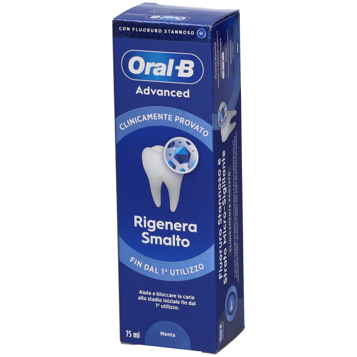 ORALB ADVANCED RIGENERA SMALTO MENTA 75 ML