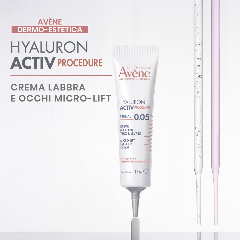 Eau Thermale Avène HYALURON ACTIV PROCEDURE Micro-Lift Crema Labbra & Occhi - 0,05% Retinaldeide