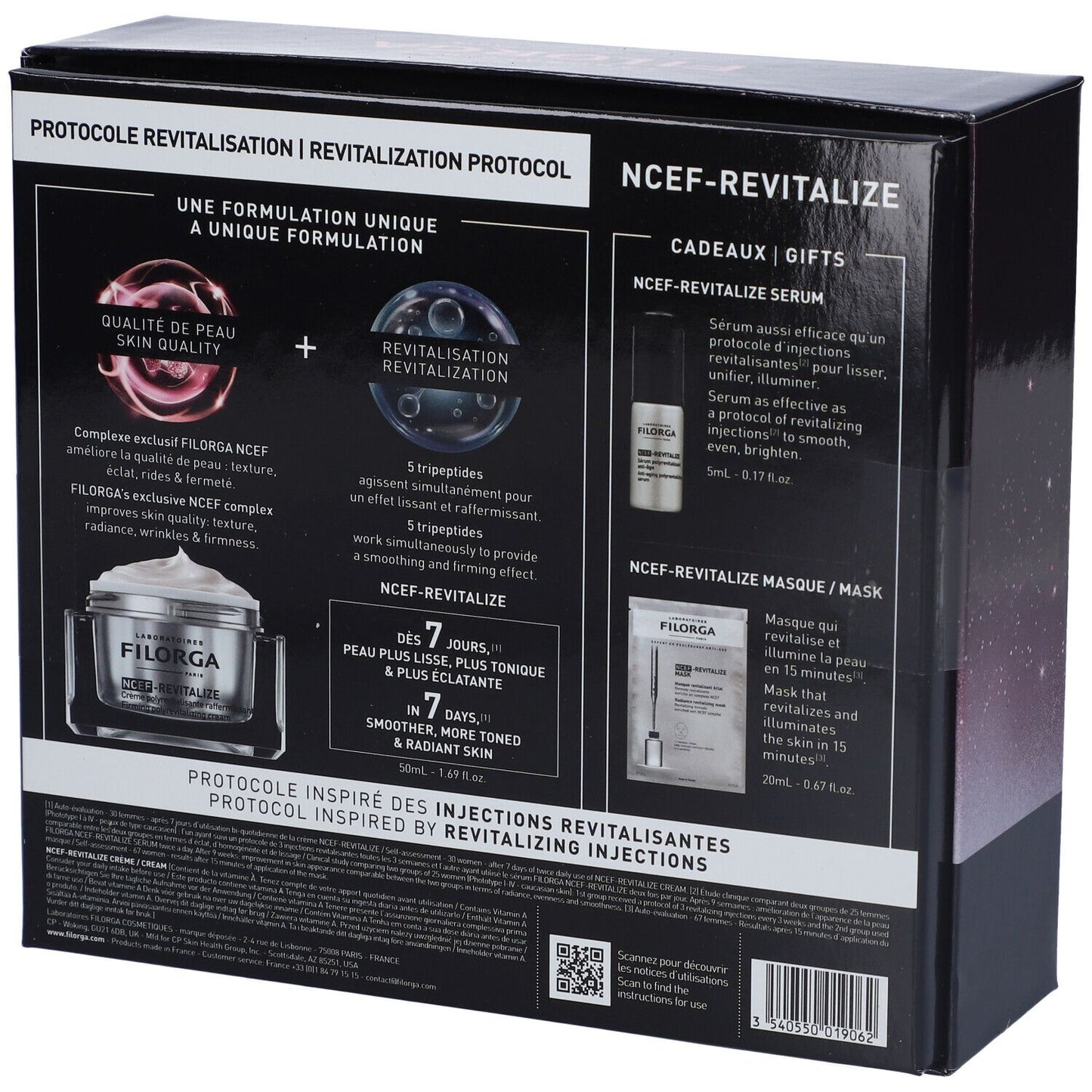 FILORGA XMAS Cofanetto NCEF REVITALIZE 2025 1 NCEF REVITALIZECREMA 50 ML + 1 NCEF REVITALIZE SERUM 5 ML + 1 NCEF REVITALIZE SHEET MASK