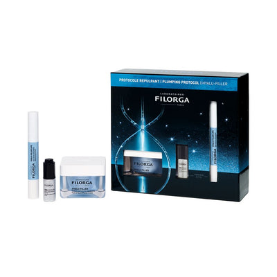 FILORGA XMAS Cofanetto  HYALU FILLER 2025 1 HYALU FILLER CREMA50 ML + 1 NCED REVITALIZE SERUM 5 ML + 1 HYALU FILLER LIPS 4ML