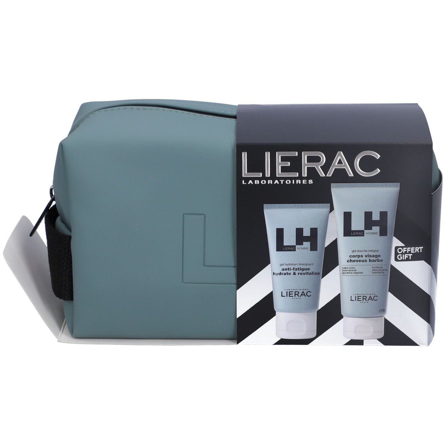 Lierac Set Natale Homme Gel Idratante 50ml  + Gel Doccia 200ml