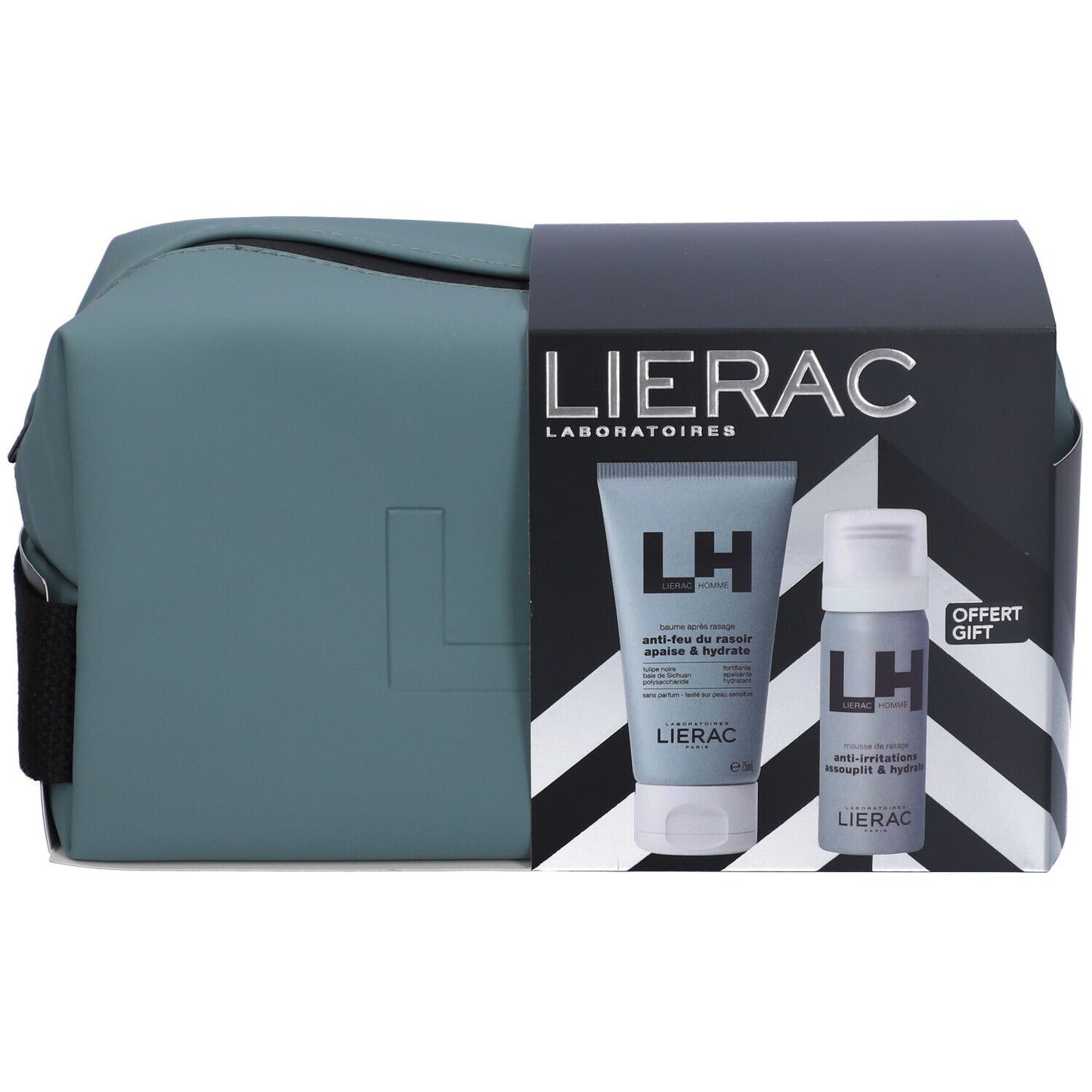 Lierac Set Natale Homme Dopobarba 75ml + Schiuma Barba 50ml