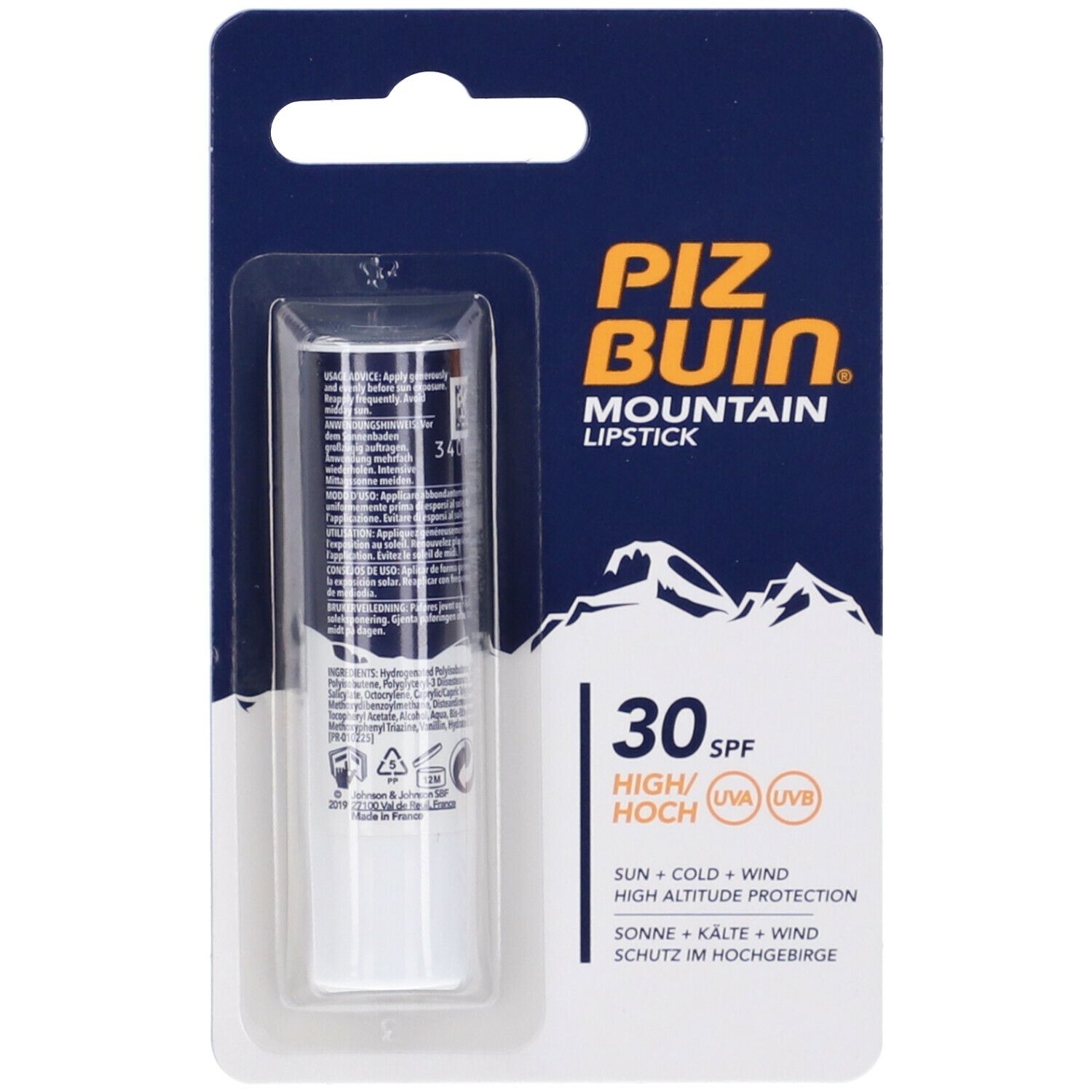 Piz Buin Mountain Stick Labbra SPF30 4,9g