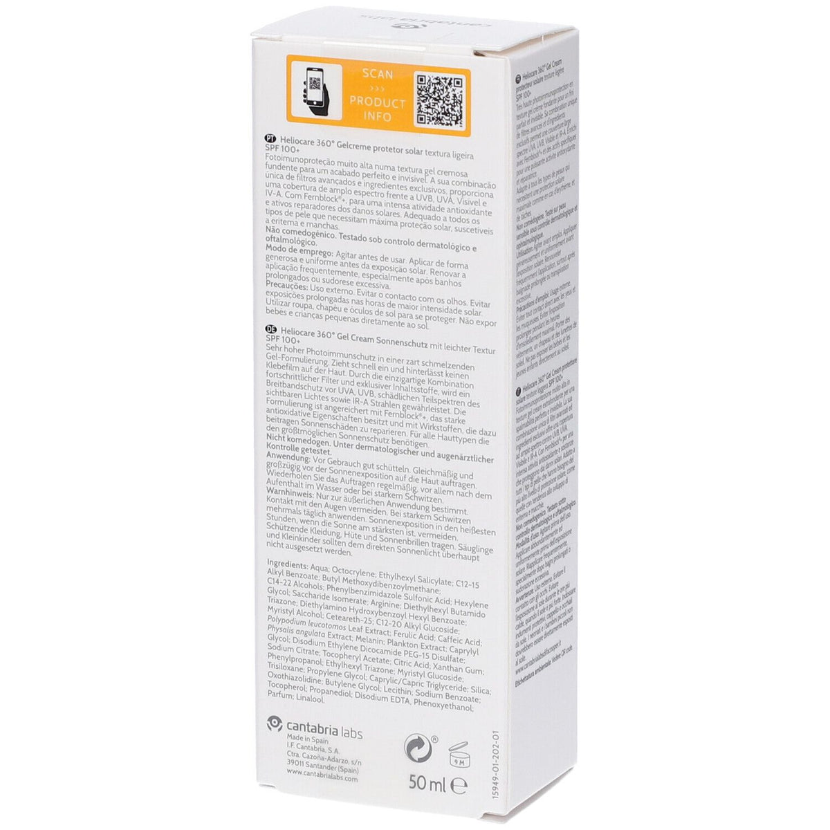 Heliocare 360° 100+ Gelcream 50 ml
