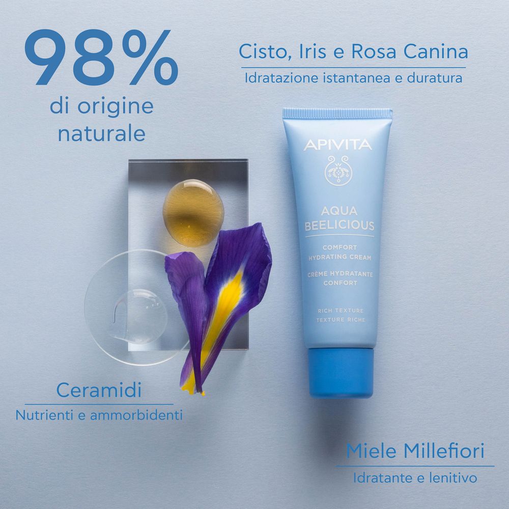 APIVITA Aqua Beelicious Crema Comfort Idratante Texture Ricca 40ml