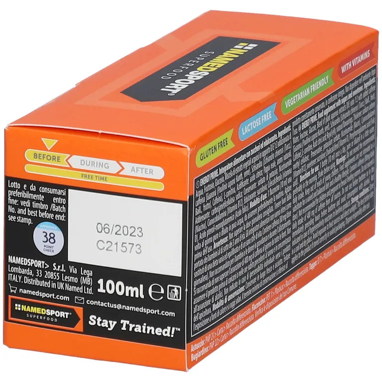 Energy Prime 10 flaconcini - Integratori per resistenza alla fatica - Named Sport