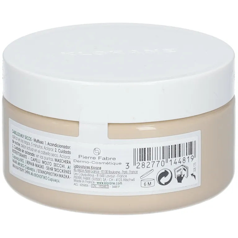 Klorane Maschera 3 in 1 al Cupuaçu BIO Ristrutturante 150ml - Capelli molto secchi