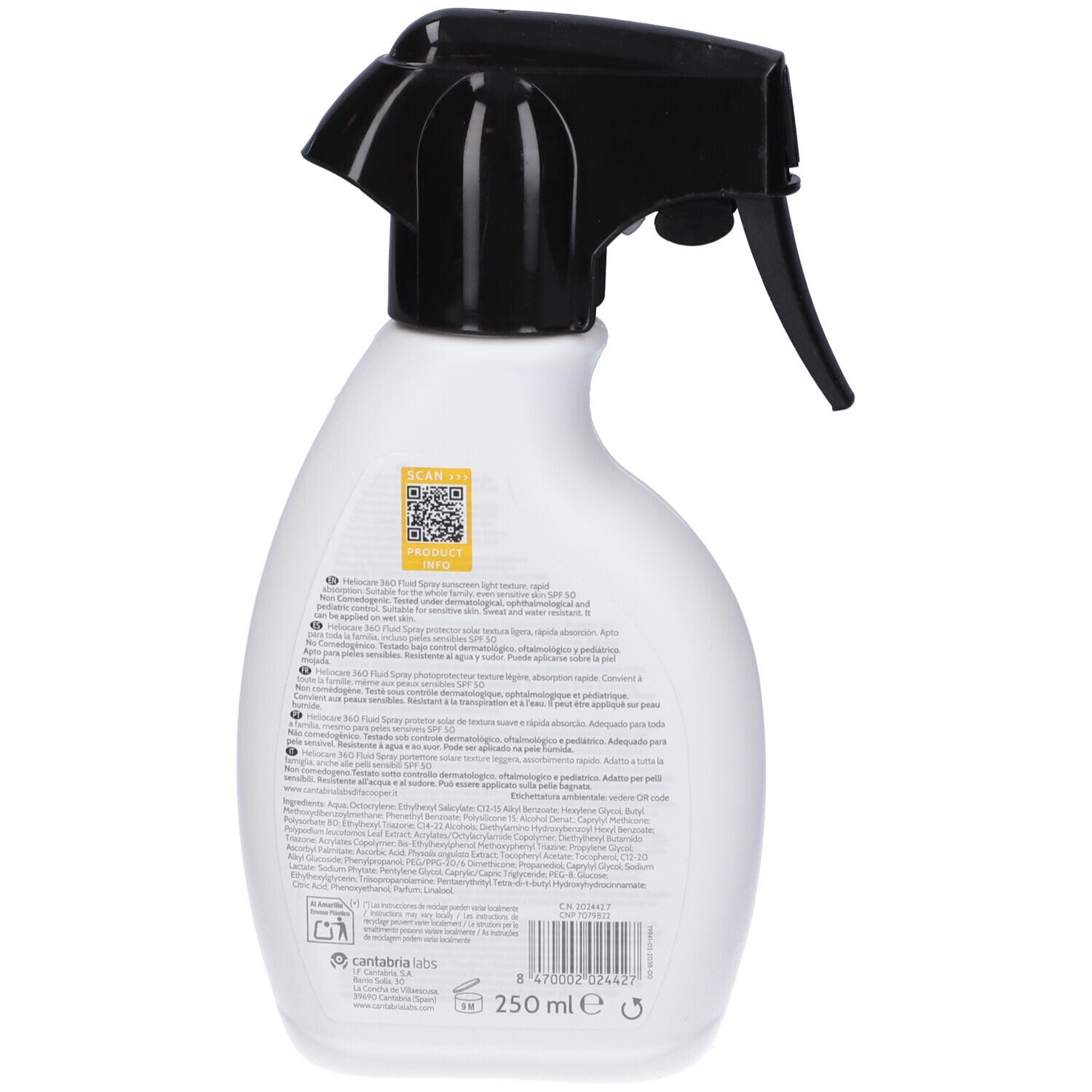 Heliocare 360° Fluid Spray SPF50 250 ml
