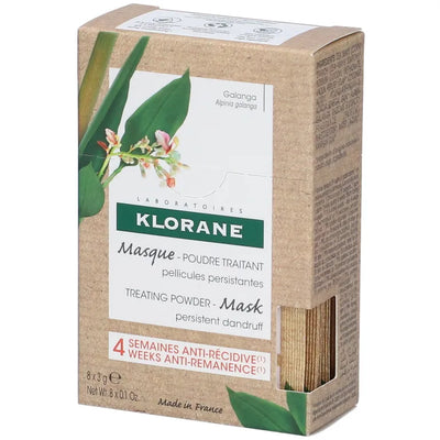 Klorane Maschera in Polvere Antiforfora Galanga 2 in 1 24g- Per Forfora Persistente