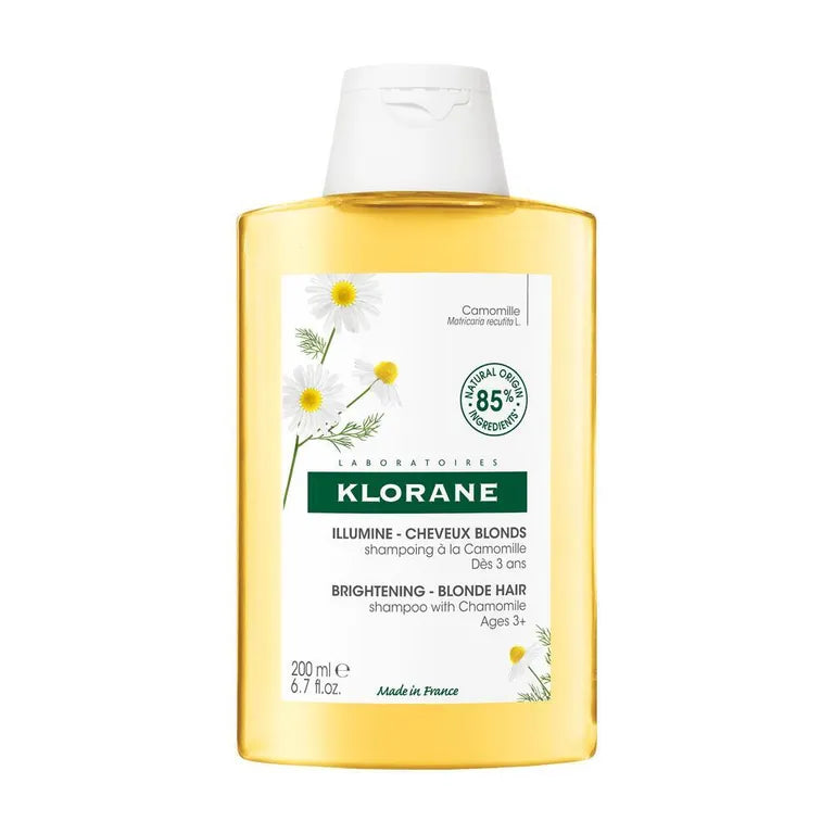 KLORANE Shampoo alla Camomilla 200ml - Illuminante Capelli Biondi - KLORANE Shampoo alla Camomilla 200ml - Illuminante Capelli Biondi