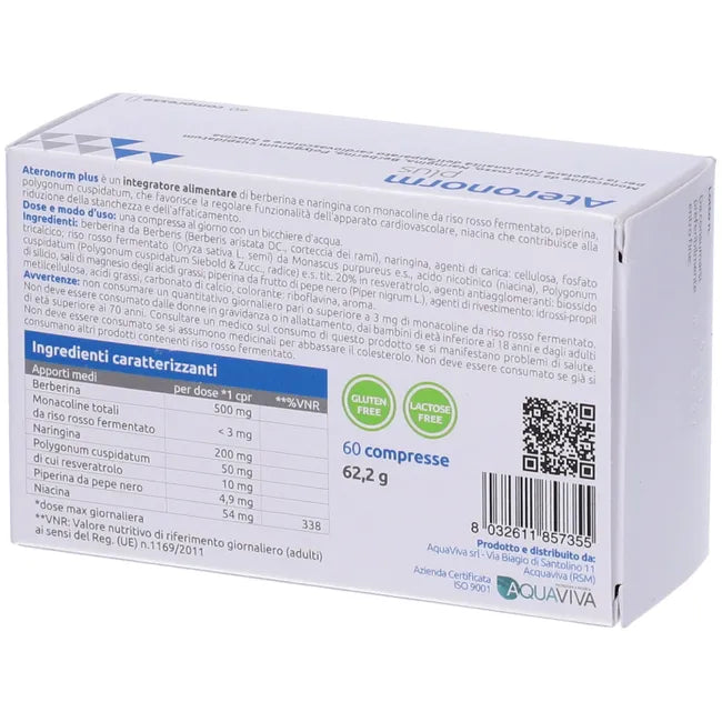 Ateronorm Plus - integratore colesterolo - 60 compresse