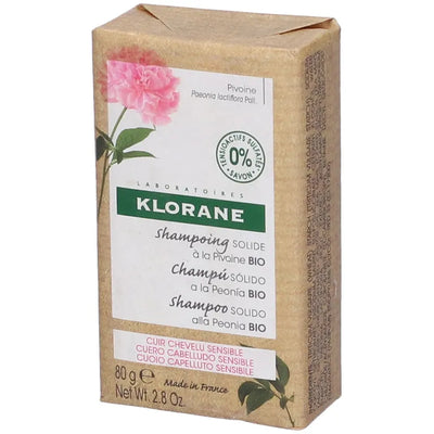 KLORANE Shampoo Solido Peonia 80 g - Per Capelli Sensibili