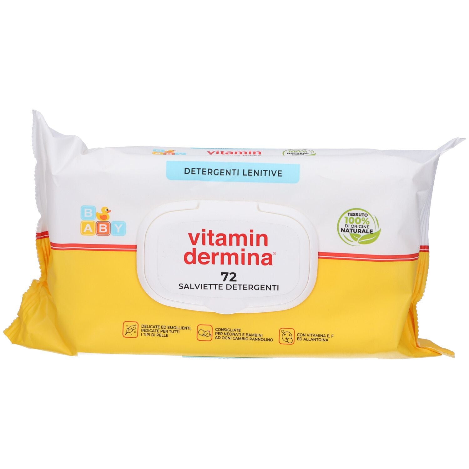 Vitamin Dermina Salviette Detergenti Lenitive 72 pz - Vitamin Dermina Salviette Detergenti Lenitive 72 pz