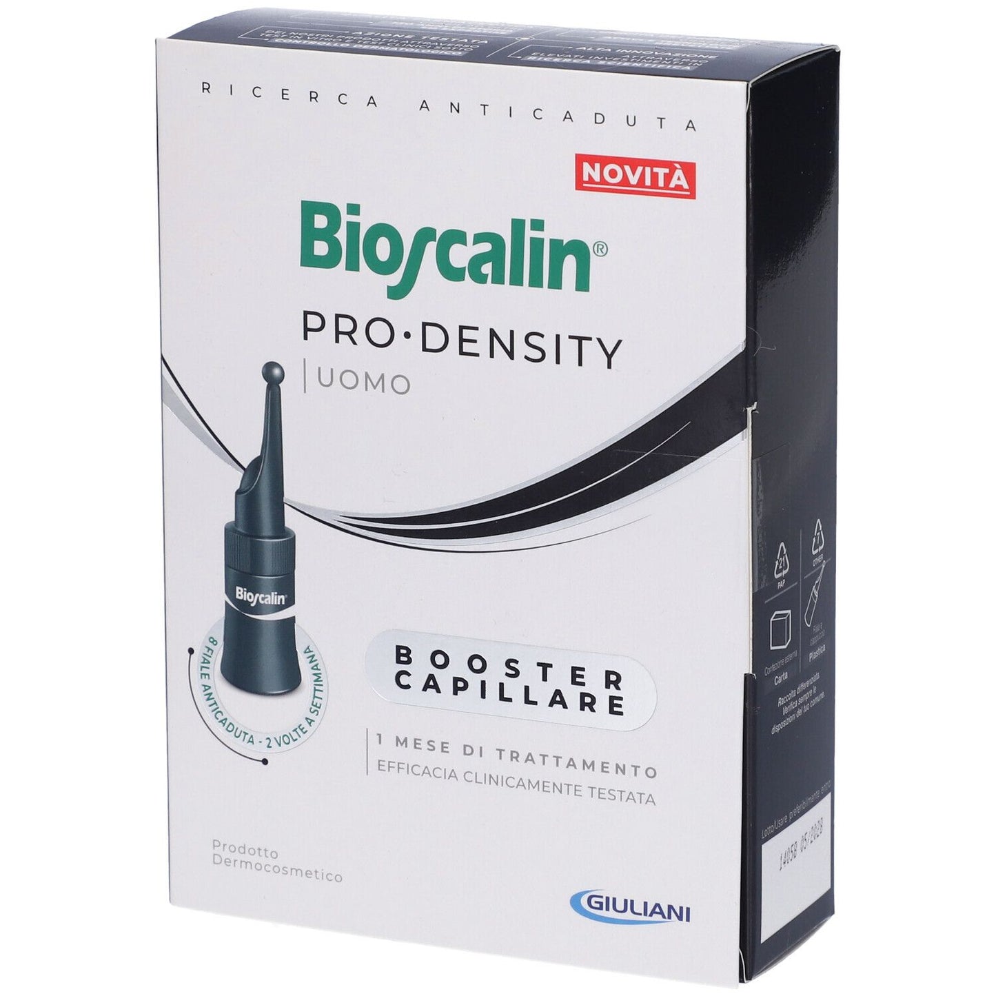 Bioscalin Pro-Density Uomo Booster Capillare 1 Mese Trattamento 8 fiale