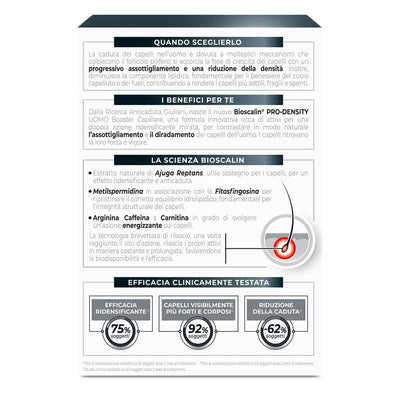 Bioscalin Pro-Density Uomo Booster Capillare 1 Mese Trattamento 8 fiale