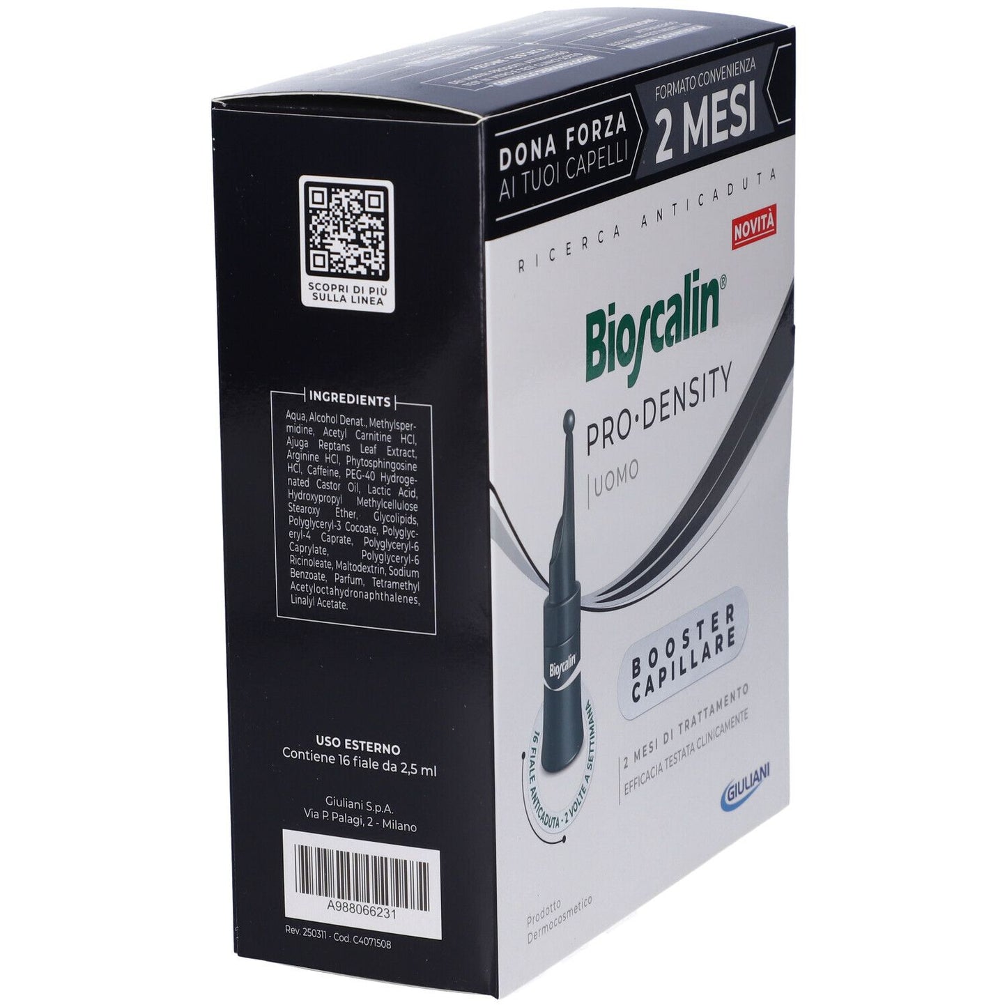 Bioscalin Pro-Density Uomo Booster Capillare 2 Mesi Trattamento 16 fiale