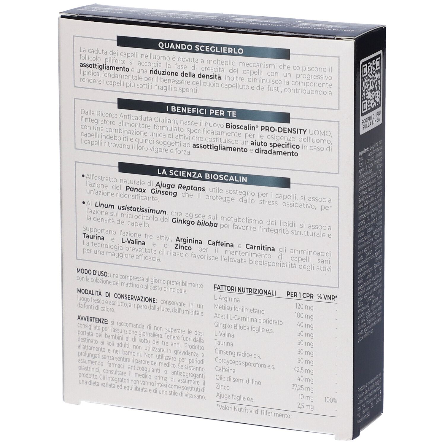 Bioscalin Pro Density Compresse 2 Mesi Trattamento 60 compresse